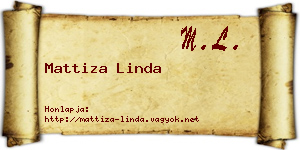 Mattiza Linda névjegykártya